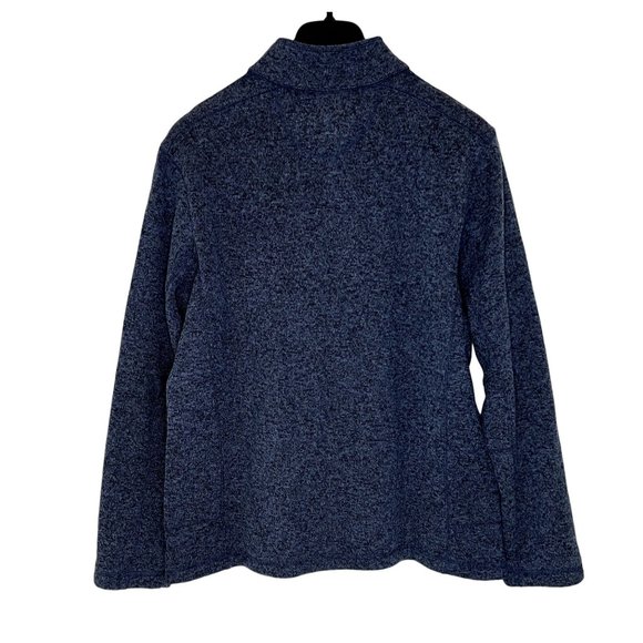 Woolrich Men's XL Long Sleeve Blue Pullover Quarter Snap Button Sweater - Picture 2 of 8